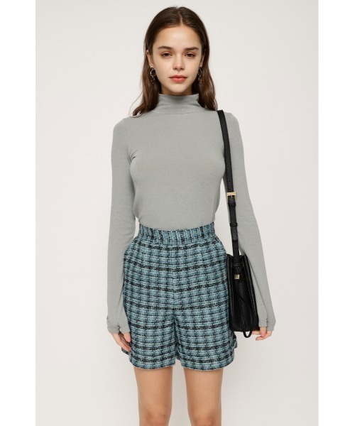 SLY（スライ）の「H/N GLOVE TOPS ハイネック グローブ トップス（Tシャツ/カットソー・レディース・ライトグリーン/ライトグレー/ピンク/ブラック・FREE）」の9枚目の写真