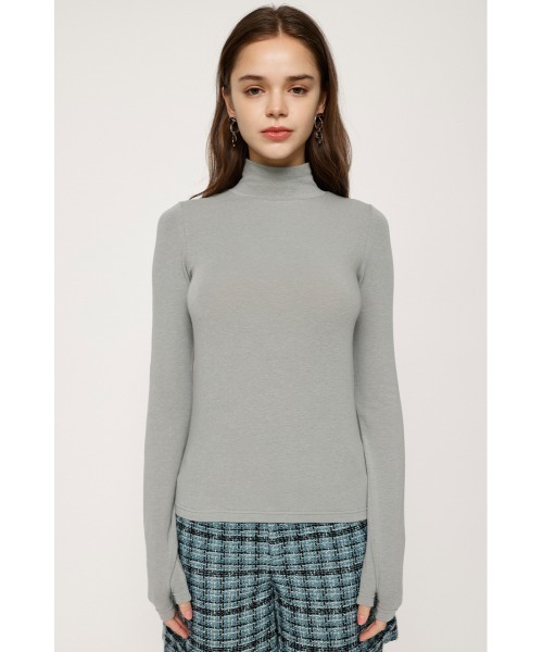 SLY（スライ）の「H/N GLOVE TOPS ハイネック グローブ トップス（Tシャツ/カットソー・レディース・ライトグリーン/ライトグレー/ピンク/ブラック・FREE）」の11枚目の写真