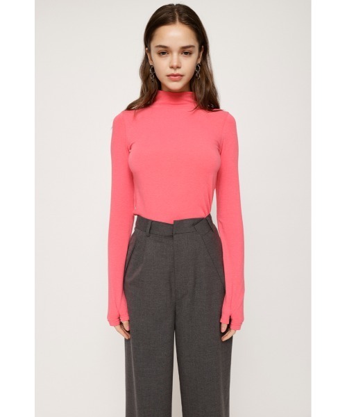 SLY（スライ）の「H/N GLOVE TOPS ハイネック グローブ トップス（Tシャツ/カットソー・レディース・ライトグリーン/ライトグレー/ピンク/ブラック・FREE）」の19枚目の写真