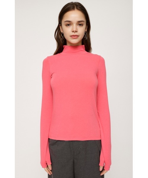 SLY（スライ）の「H/N GLOVE TOPS ハイネック グローブ トップス（Tシャツ/カットソー・レディース・ライトグリーン/ライトグレー/ピンク/ブラック・FREE）」の21枚目の写真