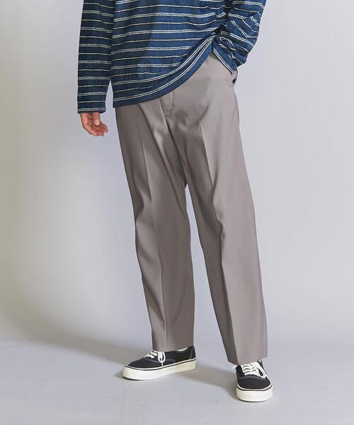 ソリッド ツイル ノープリーツ ストレート パンツ BEAUTY&YOUTH UNITED ARROWS（ビューティーアンドユース