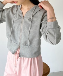 CLEA | ショート丈コンパクトフード付きパーカー(パーカー)