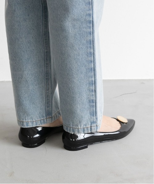 RANDA（ランダ）の「マーブルパーツレインパンプス（レインシューズ・レディース・ブラック/アイボリー/グレイッシュベージュ・S/M/L/LL）」の5枚目の写真