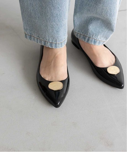 RANDA（ランダ）の「マーブルパーツレインパンプス（レインシューズ・レディース・ブラック/アイボリー/グレイッシュベージュ・S/M/L/LL）」の8枚目の写真