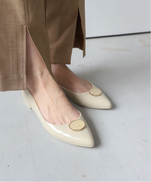 RANDA（ランダ）の「マーブルパーツレインパンプス（レインシューズ・レディース・ブラック/アイボリー/グレイッシュベージュ・S/M/L/LL）」の10枚目の写真