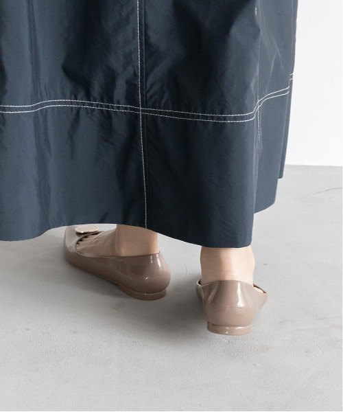 RANDA（ランダ）の「マーブルパーツレインパンプス（レインシューズ・レディース・ブラック/アイボリー/グレイッシュベージュ・S/M/L/LL）」の14枚目の写真