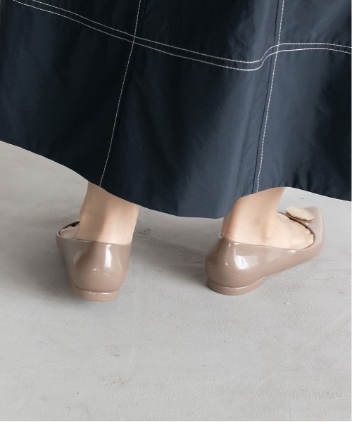 RANDA（ランダ）の「マーブルパーツレインパンプス（レインシューズ・レディース・ブラック/アイボリー/グレイッシュベージュ・S/M/L/LL）」の15枚目の写真