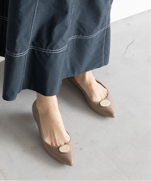 RANDA（ランダ）の「マーブルパーツレインパンプス（レインシューズ・レディース・ブラック/アイボリー/グレイッシュベージュ・S/M/L/LL）」の16枚目の写真