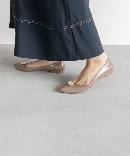 RANDA（ランダ）の「マーブルパーツレインパンプス（レインシューズ・レディース・ブラック/アイボリー/グレイッシュベージュ・S/M/L/LL）」の18枚目の写真