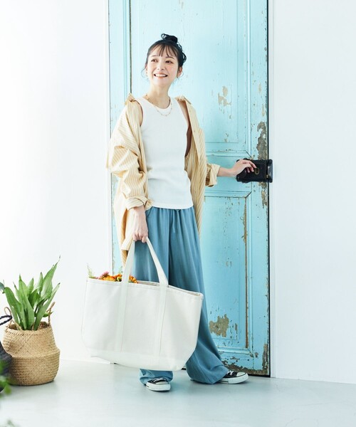 ワッフルアメリカンスリーブタンクトップ