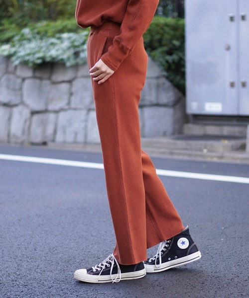 FilMelange(フィルメランジェ)の「FilMelange / フィルメランジェ DISA デュオフォード ハニカム レギンス(その他パンツ・レディース・ダークオレンジ・1)」の2枚目の写真