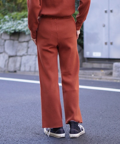 FilMelange(フィルメランジェ)の「FilMelange / フィルメランジェ DISA デュオフォード ハニカム レギンス(その他パンツ・レディース・ダークオレンジ・1)」の4枚目の写真