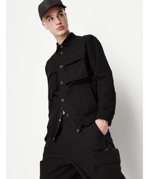 ARMANI EXCHANGE | 【A|X アルマーニ エクスチェンジ】シアサッカー　長袖シャツ/BOXY(シャツ/ブラウス)