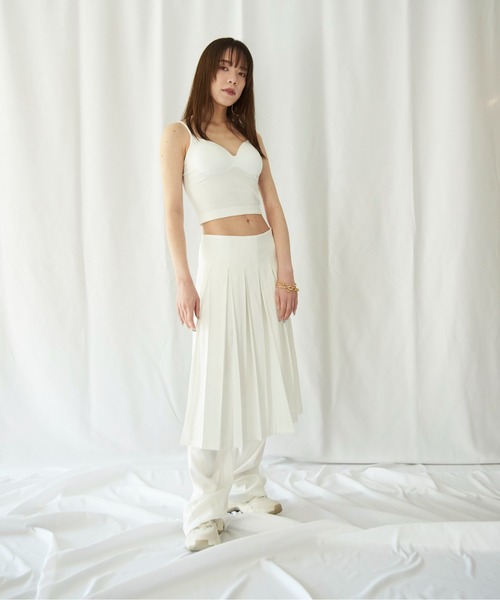 lit.Cy(リットシー)の「lit.Cy ニットモールドパッド付きキャミソール(キャミソール・レディース・ブラック/オフホワイト・FREE)」の15枚目の写真