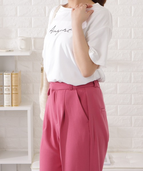 Lace Ladies（レースレディース）の「ゆるシルエットビッグ半袖Tシャツ（Tシャツ/カットソー・レディース・ネイビー/ホワイト/グレー/ブラック・M/XL）」の13枚目の写真