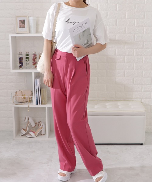 Lace Ladies（レースレディース）の「ゆるシルエットビッグ半袖Tシャツ（Tシャツ/カットソー・レディース・ネイビー/ホワイト/グレー/ブラック・M/XL）」の16枚目の写真