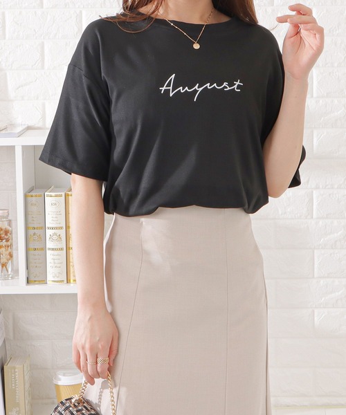 Lace Ladies（レースレディース）の「ゆるシルエットビッグ半袖Tシャツ（Tシャツ/カットソー・レディース・ネイビー/ホワイト/グレー/ブラック・M/XL）」の17枚目の写真