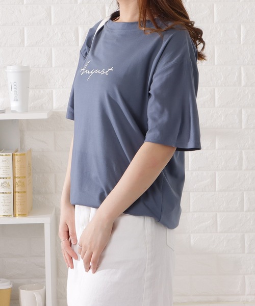 Lace Ladies（レースレディース）の「ゆるシルエットビッグ半袖Tシャツ（Tシャツ/カットソー・レディース・ネイビー/ホワイト/グレー/ブラック・M/XL）」の6枚目の写真