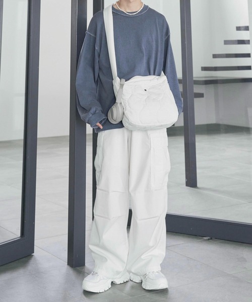 ADAMASTE（アダマスト）の「キルティングショルダーバッグ（ショルダーバッグ・メンズ・ブラック/キナリ・FREE）」の22枚目の写真