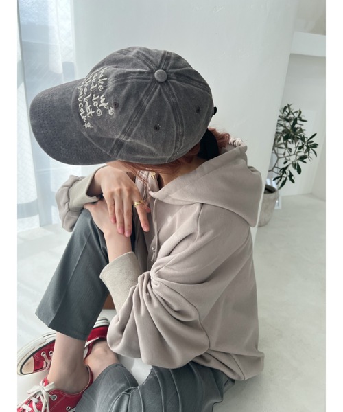 jumelle（ジュメロ）の「ヴィンテージカラーキャップ（キャップ・レディース・ピンク/ブラウン・FREE）」の3枚目の写真