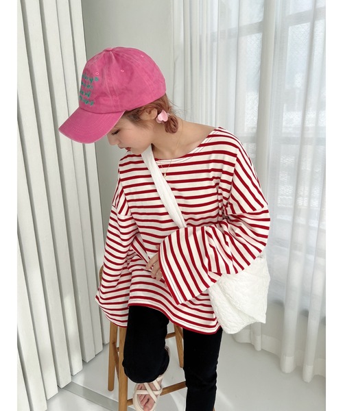 jumelle（ジュメロ）の「ヴィンテージカラーキャップ（キャップ・レディース・ピンク/ブラウン・FREE）」の6枚目の写真