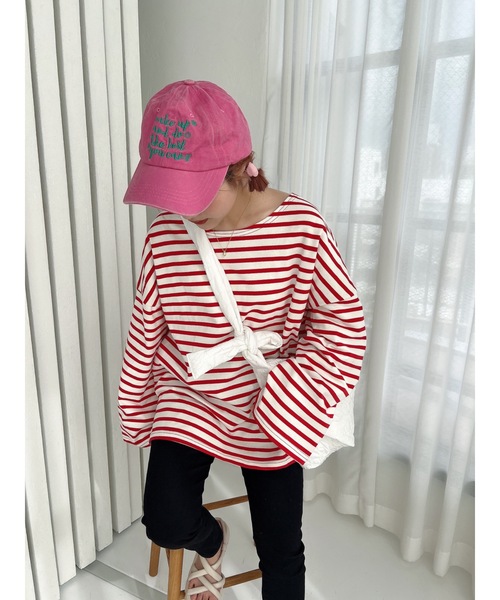 jumelle（ジュメロ）の「ヴィンテージカラーキャップ（キャップ・レディース・ピンク/ブラウン・FREE）」の7枚目の写真