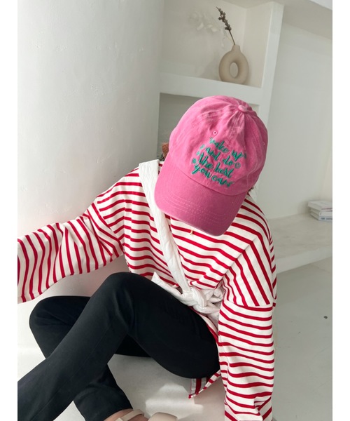 jumelle（ジュメロ）の「ヴィンテージカラーキャップ（キャップ・レディース・ピンク/ブラウン・FREE）」の10枚目の写真