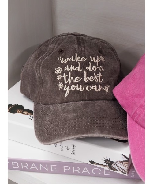 jumelle（ジュメロ）の「ヴィンテージカラーキャップ（キャップ・レディース・ピンク/ブラウン・FREE）」の17枚目の写真