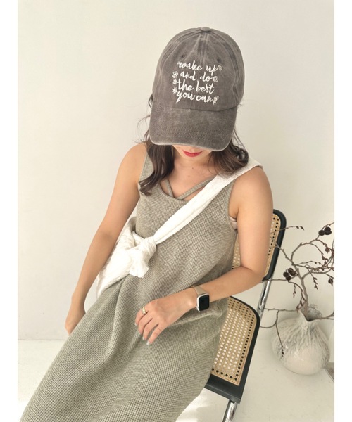 jumelle（ジュメロ）の「ヴィンテージカラーキャップ（キャップ・レディース・ピンク/ブラウン・FREE）」の22枚目の写真