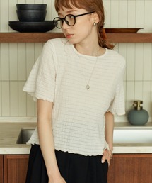 hinari | 針抜きシャーリングカットソー(Tシャツ/カットソー)