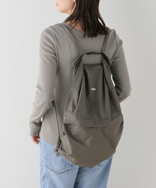 AMOMENTO SHEER RIPSTOP DRAWSTRING バックパック IENA(イエナ)の「【AMOMENTO/アモーメント】SHEER RIPSTOP