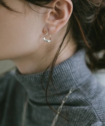 ウェーブ ピアス 金属アレルギー 対応 シルバー925 【 PIELE ピエル】