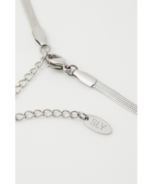 SLY（スライ）の「STAINLESS CHAIN N/C ステンレス チェーン ネックレス 錆びにくい（ネックレス・レディース・シルバー・FREE）」の4枚目の写真
