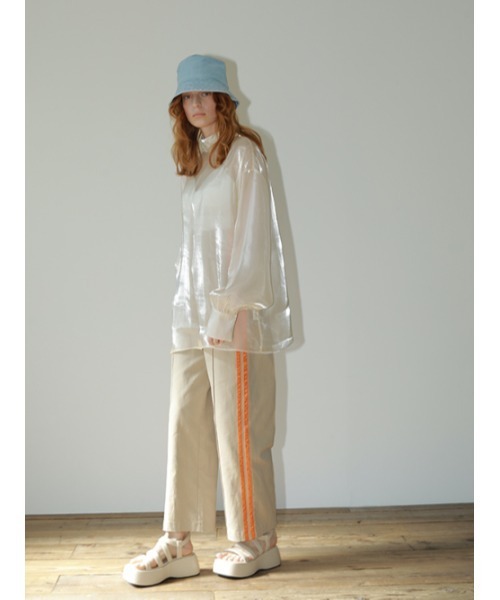 AMAIL（アマイル）の「Line point loose pants（その他パンツ・レディース・ベージュ/ラベンダー・FREE）」の16枚目の写真