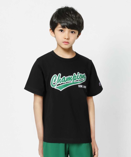 Champion(チャンピオン)の「【Champion】ロゴプリントセットアップ(その他トップス・キッズ・ブルー/ブラック・130/140/120/105)」の4枚目の写真