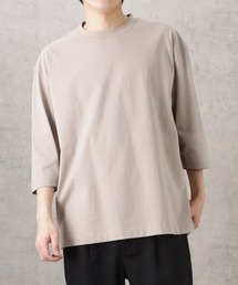 U.S.コットン7分袖無地Tシャツ