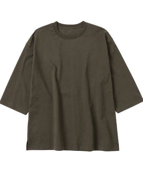 U.S.コットン7分袖無地Tシャツ（Tシャツ/カットソー）｜NAVY（ネイビー