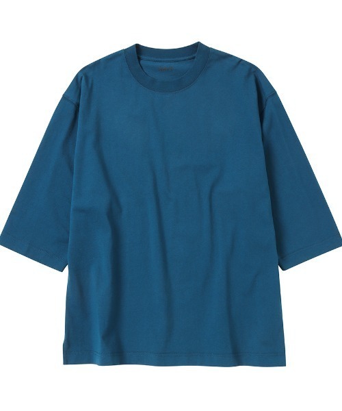 U.S.コットン7分袖無地Tシャツ（Tシャツ/カットソー）｜NAVY（ネイビー