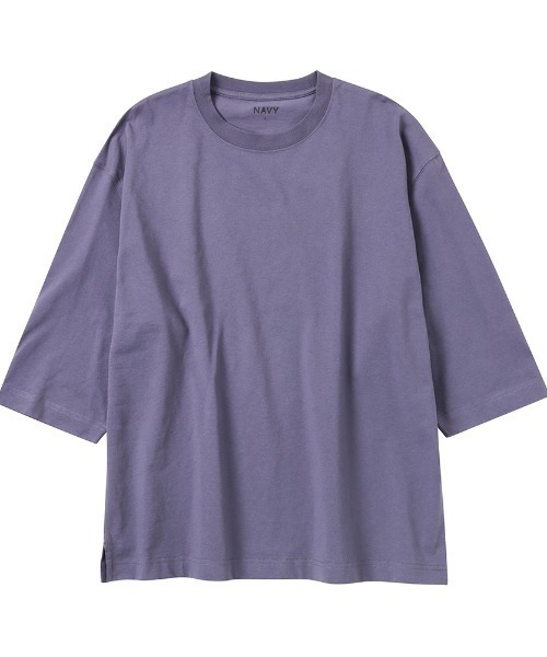 U.S.コットン7分袖無地Tシャツ（Tシャツ/カットソー）｜NAVY（ネイビー