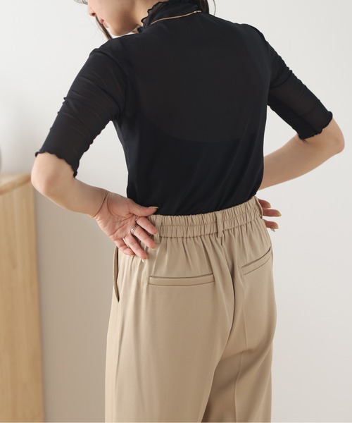 La-gemme(ラジェム)の「シアープルオーバー(Tシャツ/カットソー・レディース・ホワイト/ブラック・M/L)」の10枚目の写真