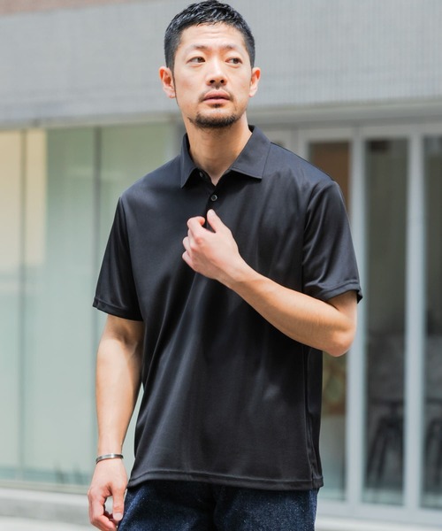 URBAN RESEARCH ROSSO MEN(アーバンリサーチロッソメン)の「『抗菌/防臭』『XLサイズあり』ハイパフォーマンスコンフォートポロシャツ(ポロシャツ・メンズ・ブラック/チャコールグレー/グレー/ネイビー・SMALL/MEDIUM/LARGE/X-LARGE)」の9枚目の写真