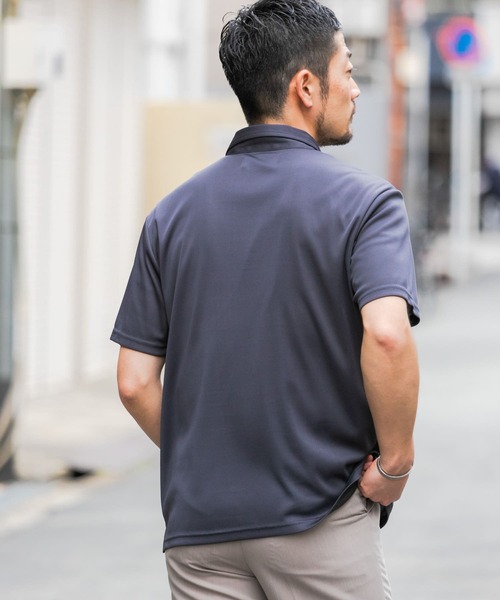 URBAN RESEARCH ROSSO MEN(アーバンリサーチロッソメン)の「『抗菌/防臭』『XLサイズあり』ハイパフォーマンスコンフォートポロシャツ(ポロシャツ・メンズ・ブラック/チャコールグレー/グレー/ネイビー・SMALL/MEDIUM/LARGE/X-LARGE)」の16枚目の写真
