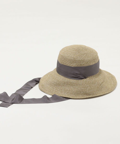 NOLLEY’S Sophi(ノーリーズソフィ)の「アレンジリボンペーパーダウンハット(ハット・レディース・ブラック系その他3/ブラック/グレー・FREE)」の1枚目の写真