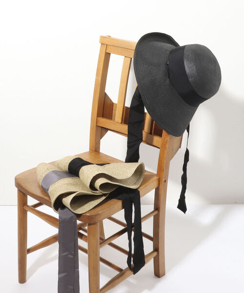 NOLLEY’S Sophi(ノーリーズソフィ)の「アレンジリボンペーパーダウンハット(ハット・レディース・ブラック系その他3/ブラック/グレー・FREE)」の2枚目の写真