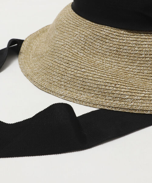 NOLLEY’S Sophi(ノーリーズソフィ)の「アレンジリボンペーパーダウンハット(ハット・レディース・ブラック系その他3/ブラック/グレー・FREE)」の8枚目の写真