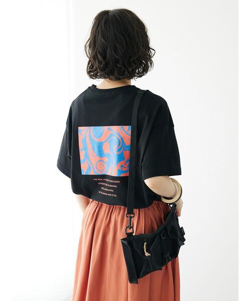 CRAFT STANDARD BOUTIQUE（クラフトスタンダードブティック）の「マーブルTee ◆（Tシャツ/カットソー・レディース・イエロー/ホワイト/ブラック・L/M）」の18枚目の写真