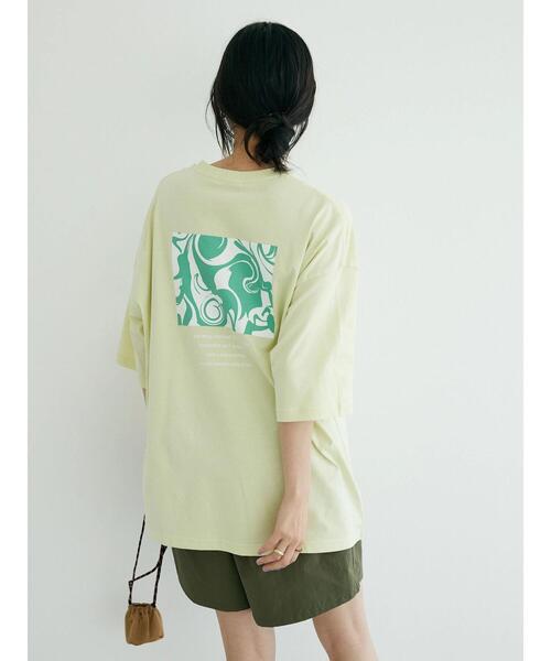 CRAFT STANDARD BOUTIQUE（クラフトスタンダードブティック）の「マーブルTee ◆（Tシャツ/カットソー・レディース・イエロー/ホワイト/ブラック・L/M）」の12枚目の写真