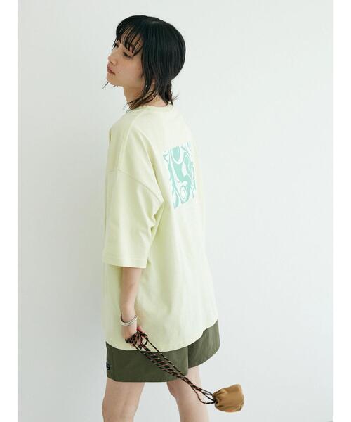 CRAFT STANDARD BOUTIQUE（クラフトスタンダードブティック）の「マーブルTee ◆（Tシャツ/カットソー・レディース・イエロー/ホワイト/ブラック・L/M）」の11枚目の写真