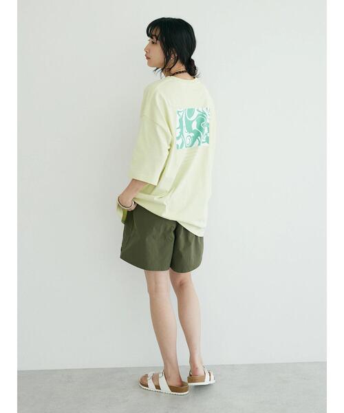 CRAFT STANDARD BOUTIQUE（クラフトスタンダードブティック）の「マーブルTee ◆（Tシャツ/カットソー・レディース・イエロー/ホワイト/ブラック・L/M）」の6枚目の写真