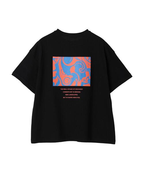 CRAFT STANDARD BOUTIQUE（クラフトスタンダードブティック）の「マーブルTee ◆（Tシャツ/カットソー・レディース・イエロー/ホワイト/ブラック・L/M）」の4枚目の写真